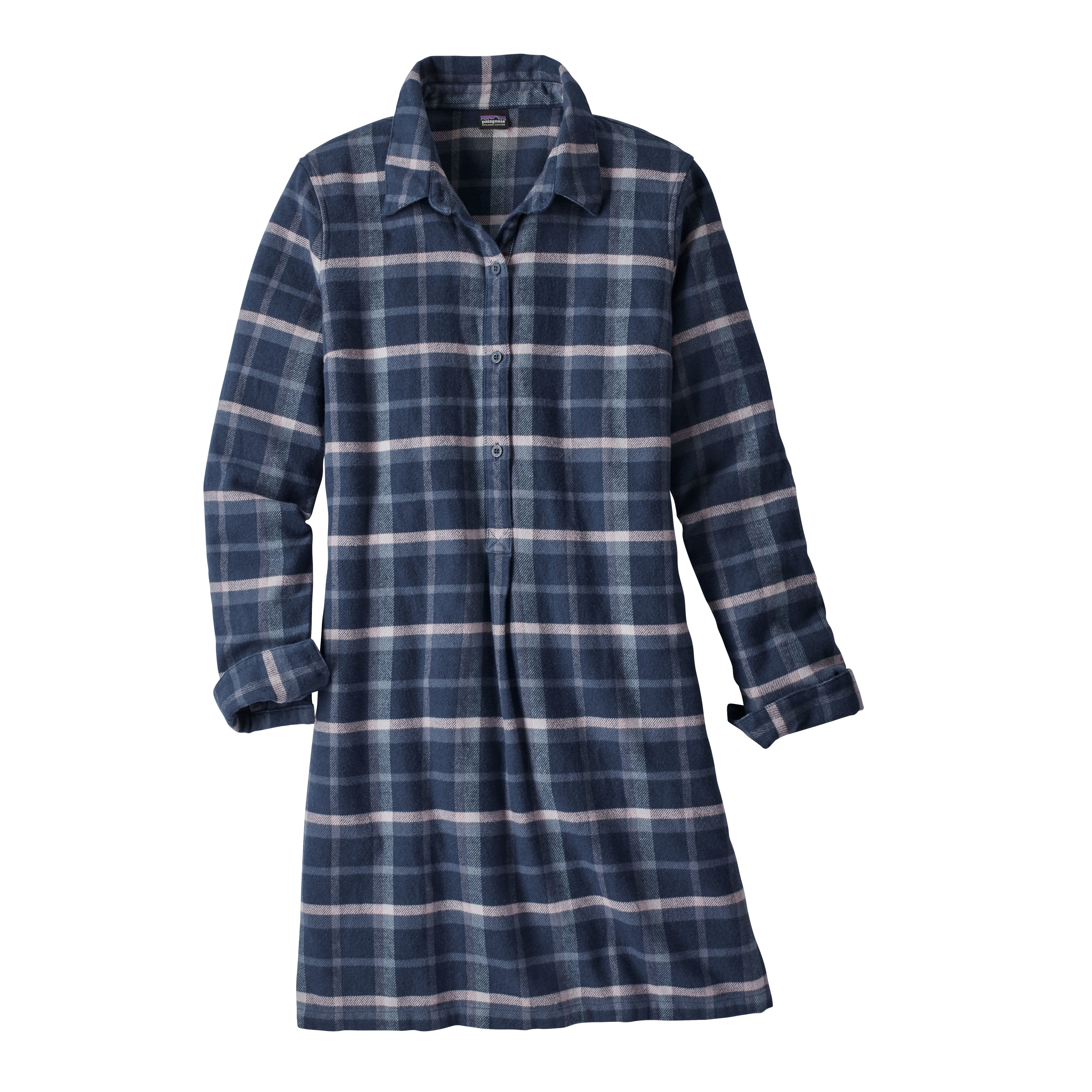 Patagonia Fjord Flannel Dress Women's Long-Sleeved Organic Cotton