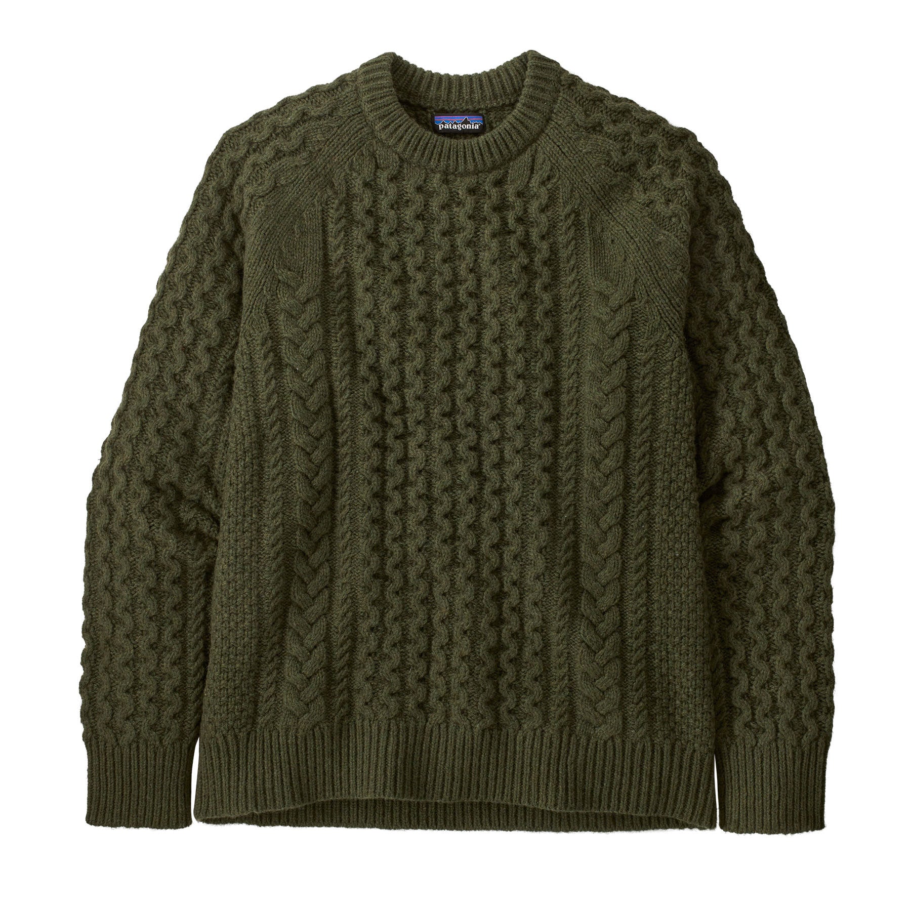 Recycled Wool-Blend Cable-Knit Crewneck Sweater – Patagonia Worn Wear®