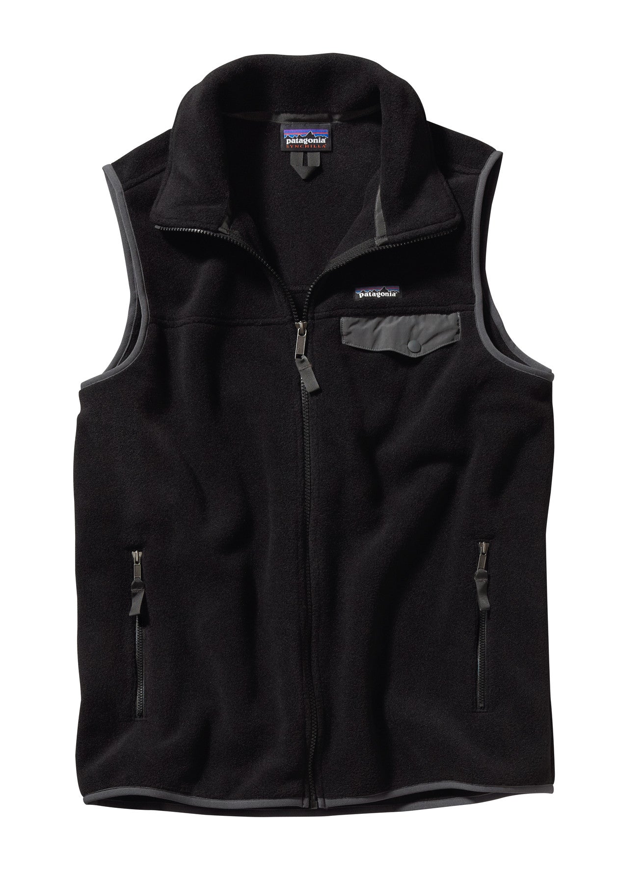 Patagonia Synchilla Vest Black selling Zipper Pockets Medium