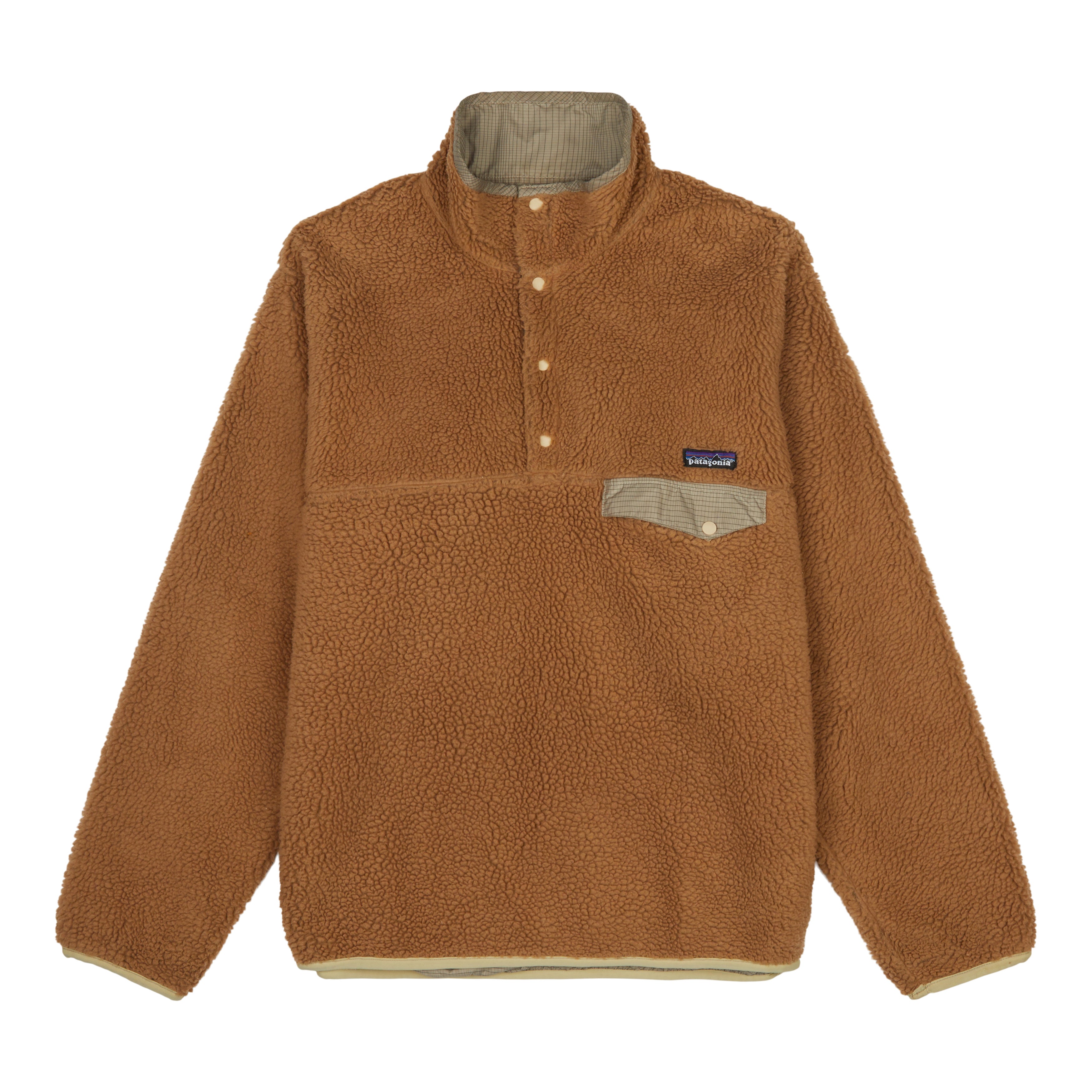 patagonia ブラウン リバーシブル Patagonia - M's Reversible Shelled Microdini Jacket – Island Snow