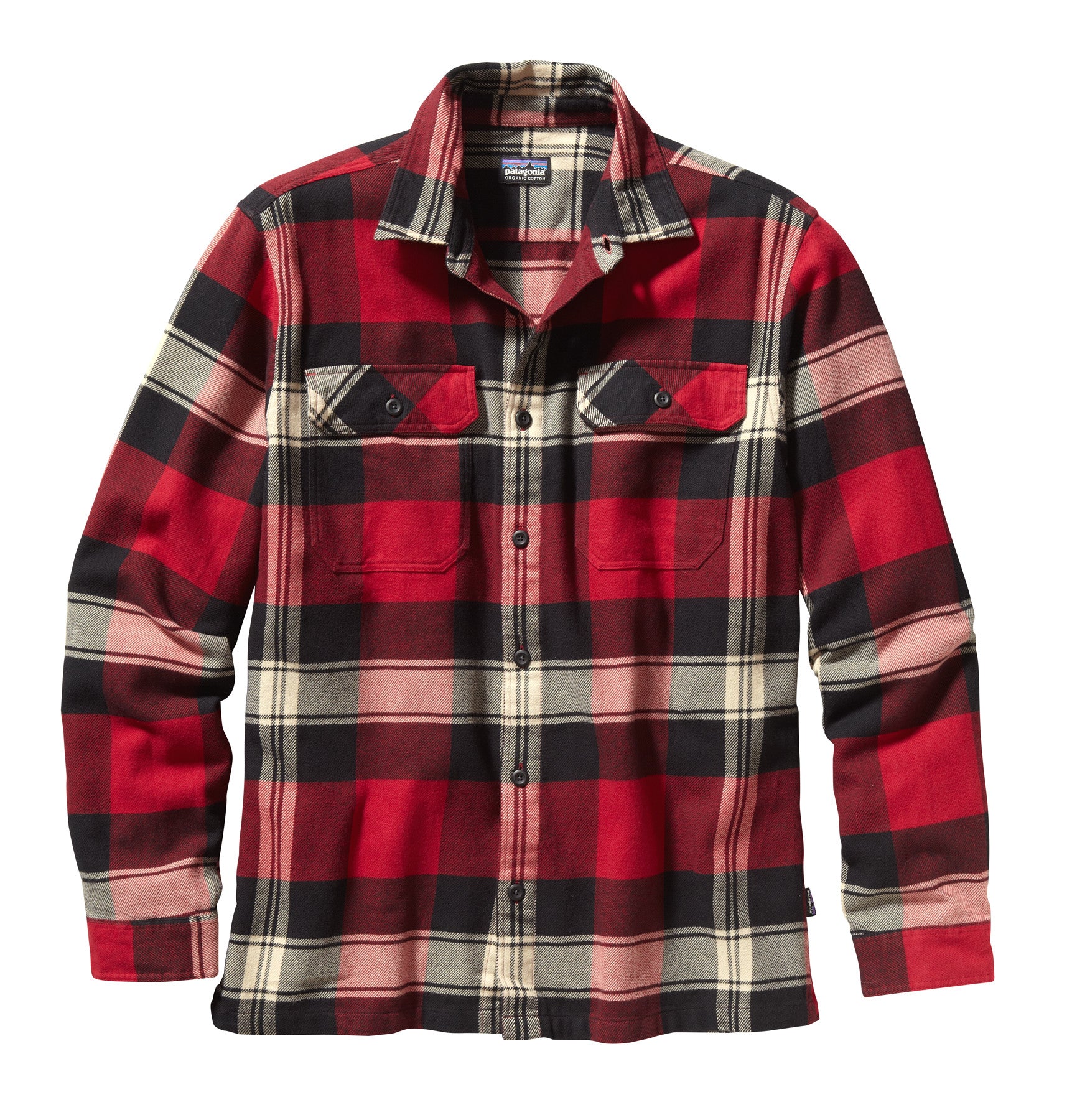 2024 Patagonia Button Down Long Sleeve Flannel Shirt Men’s Large Red Plaid