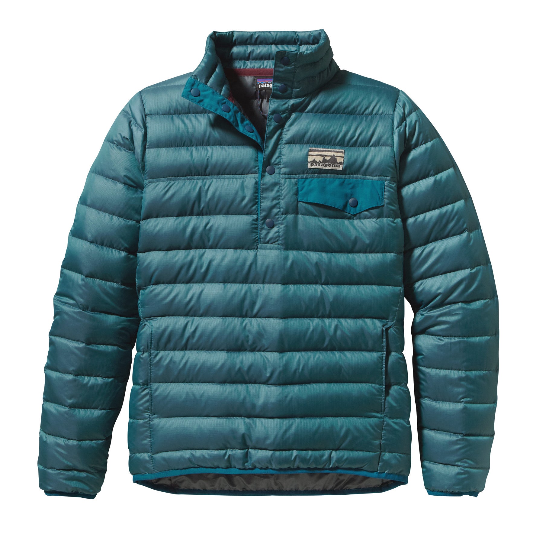 Patagonia down snap pullover hotsell