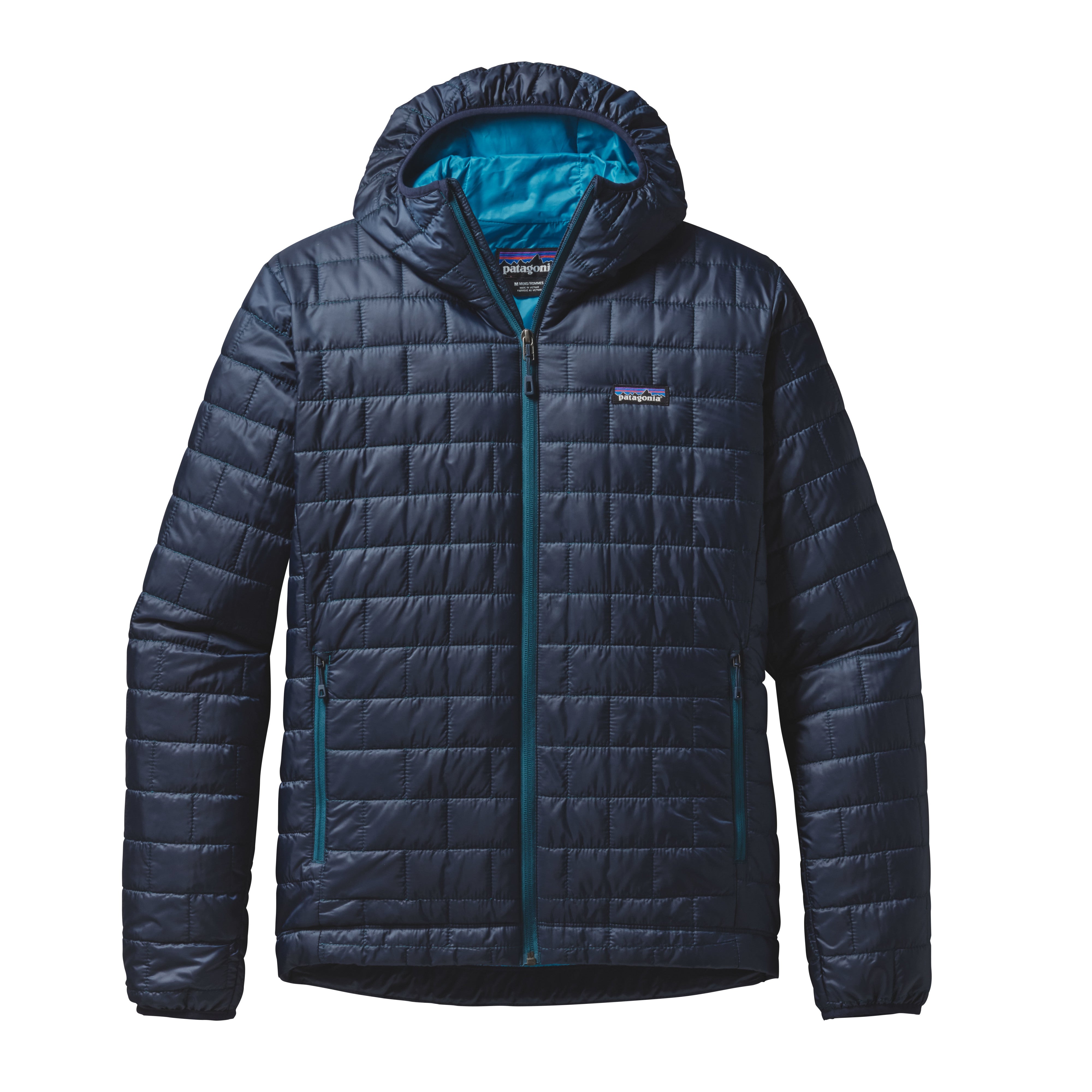 PATAGONIA Men's Nano Puff Jacket Wavy Blue Medium NEW outlet with attached tags $229