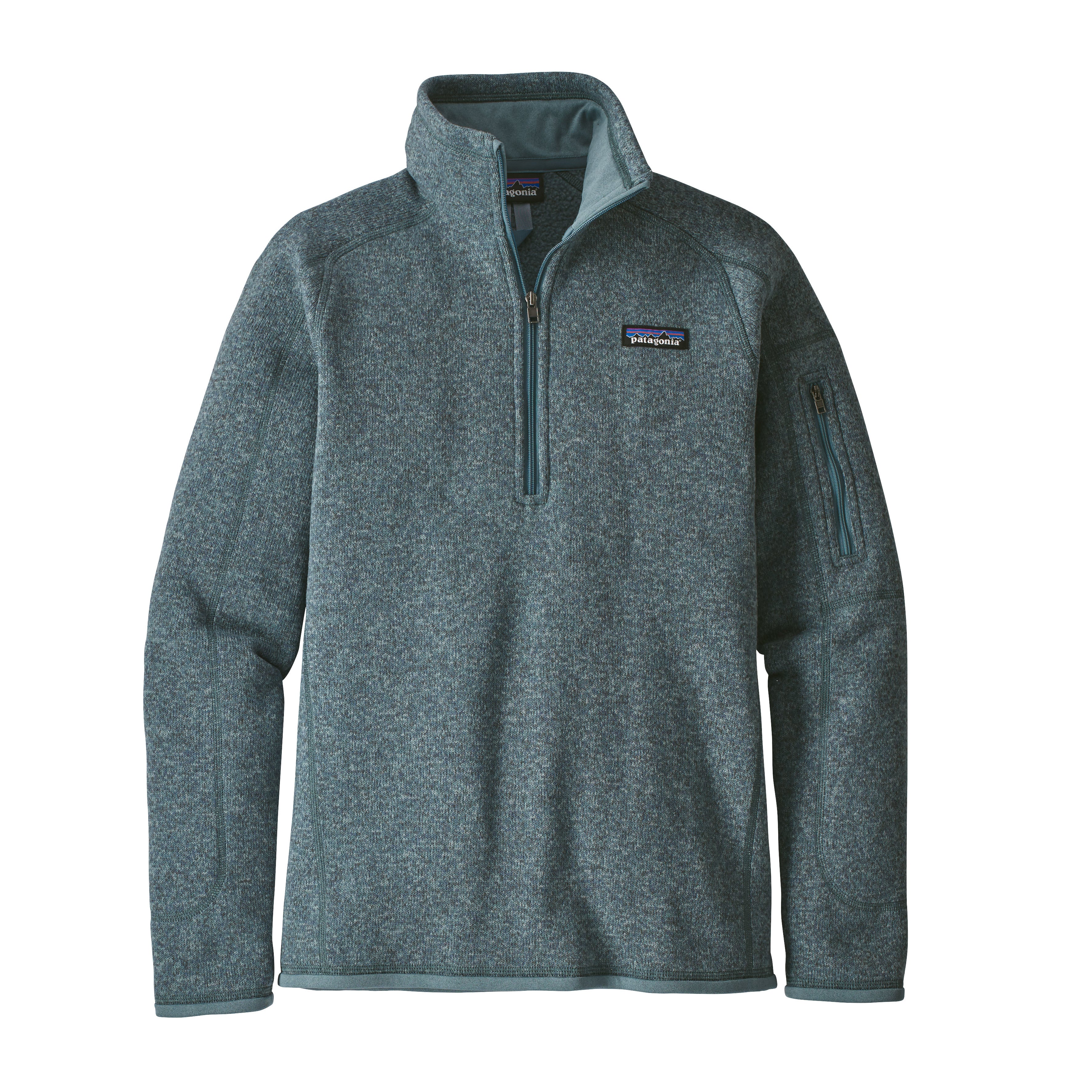 Patagonia Men's M Better store Sweater 1/4-Zip Pullover Long Sleeve Gray/Cream/Blue