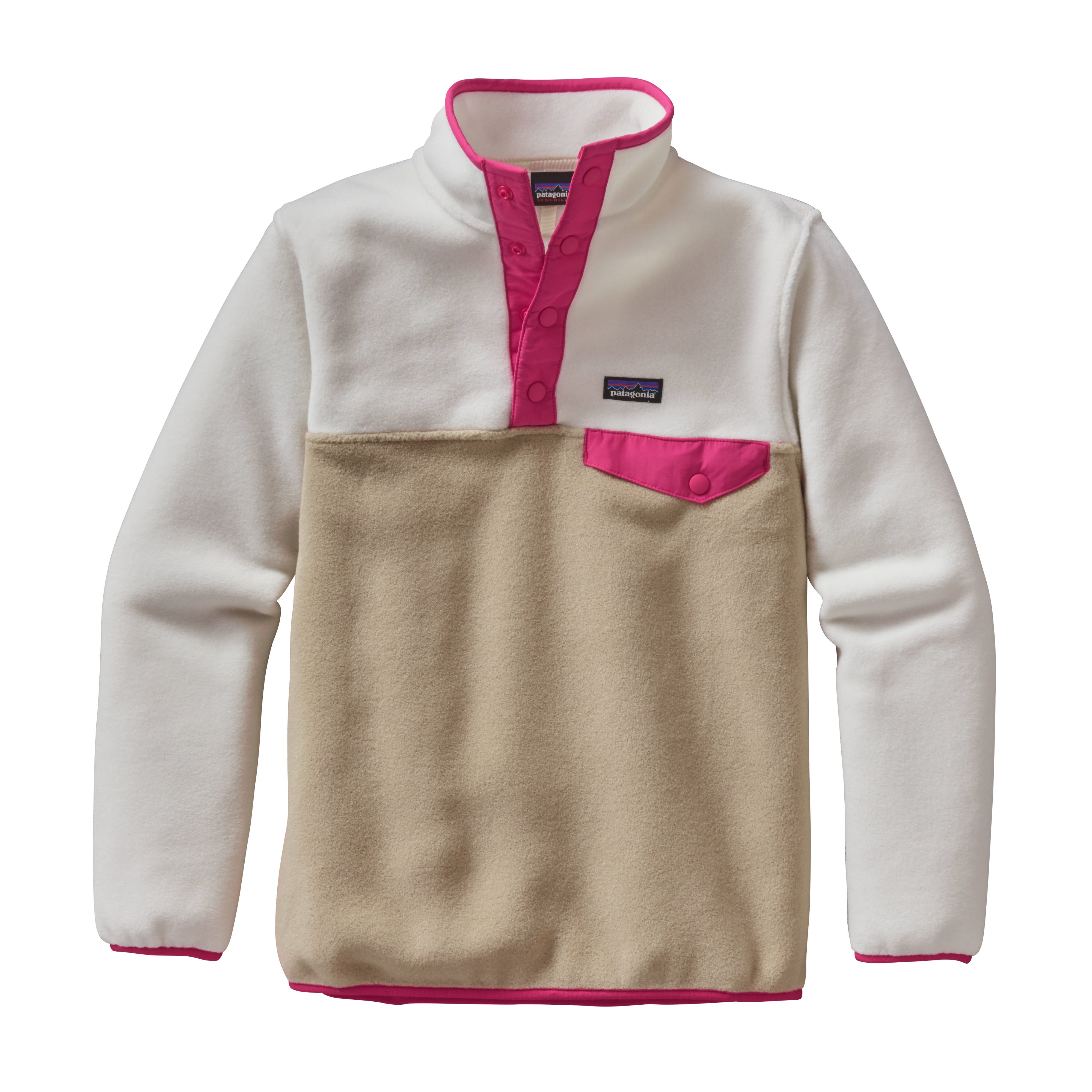 Patagonia Synchilla Lightweight Snap-T 2024 Pullover Sweater grey/pink