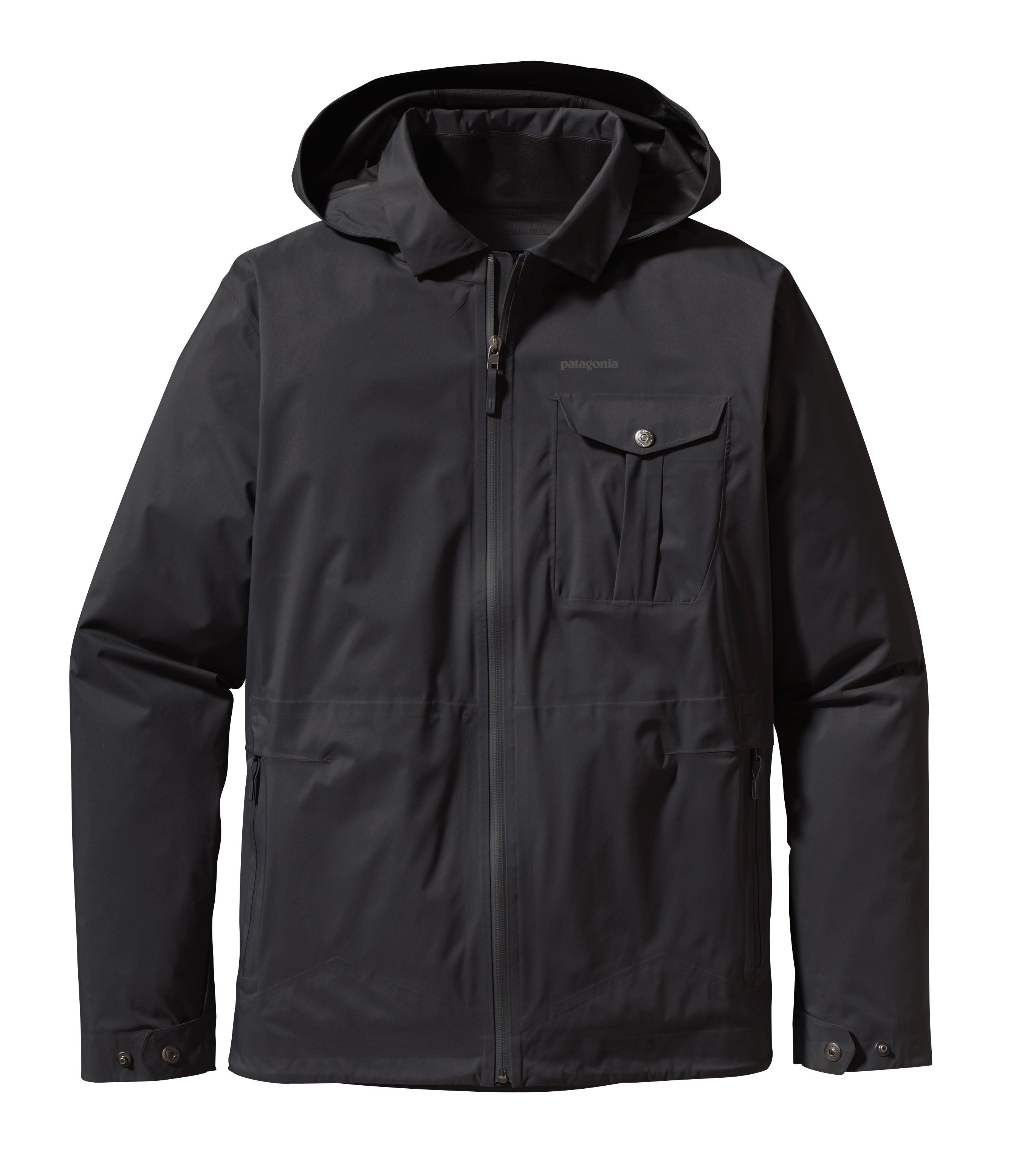 えむ　Patagonia ブラック ロングジャケット パタゴニア Patagonia マウンテンパーカー ジャケット ジップ