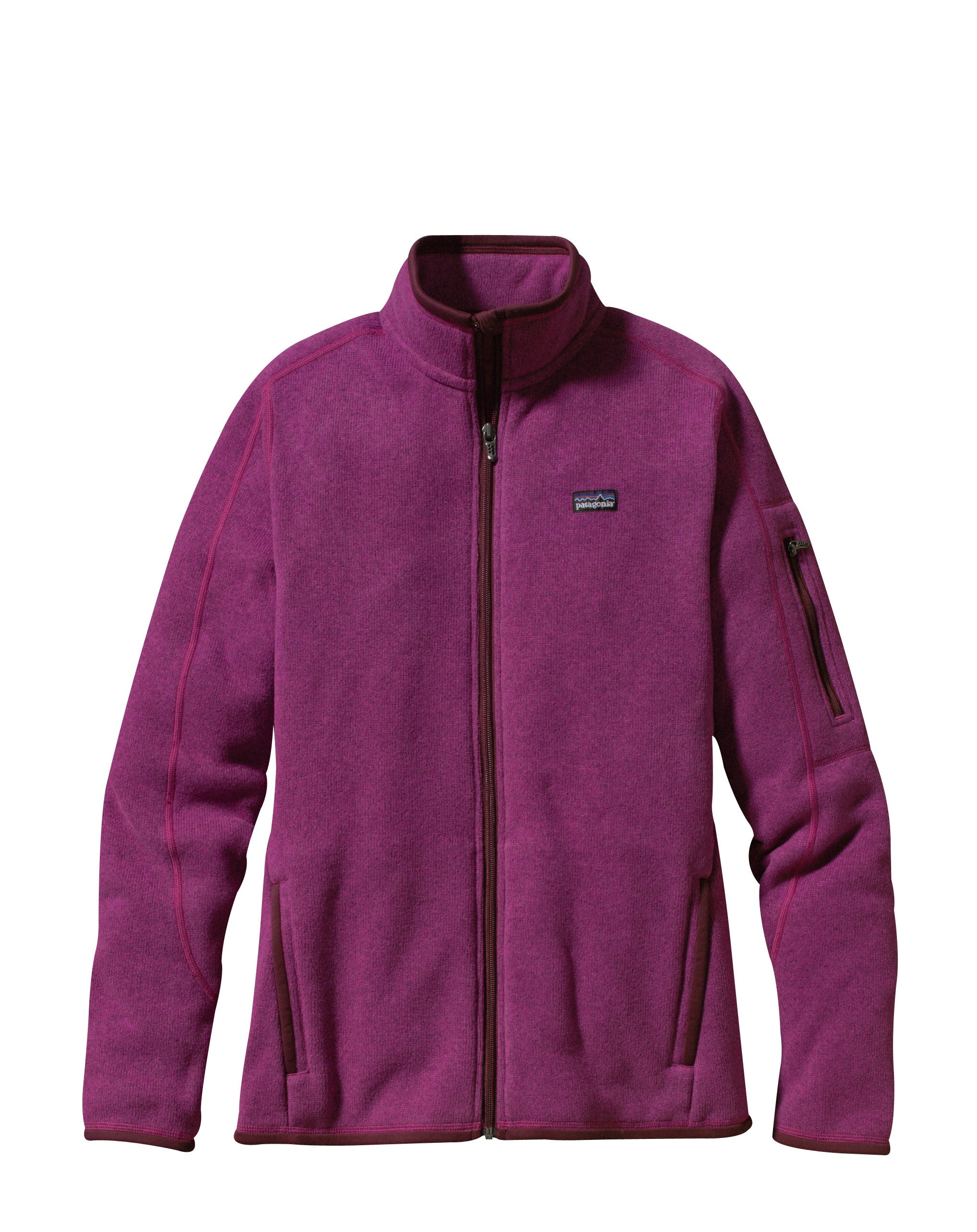 Patagonia purple top fuzzy sweater jacket