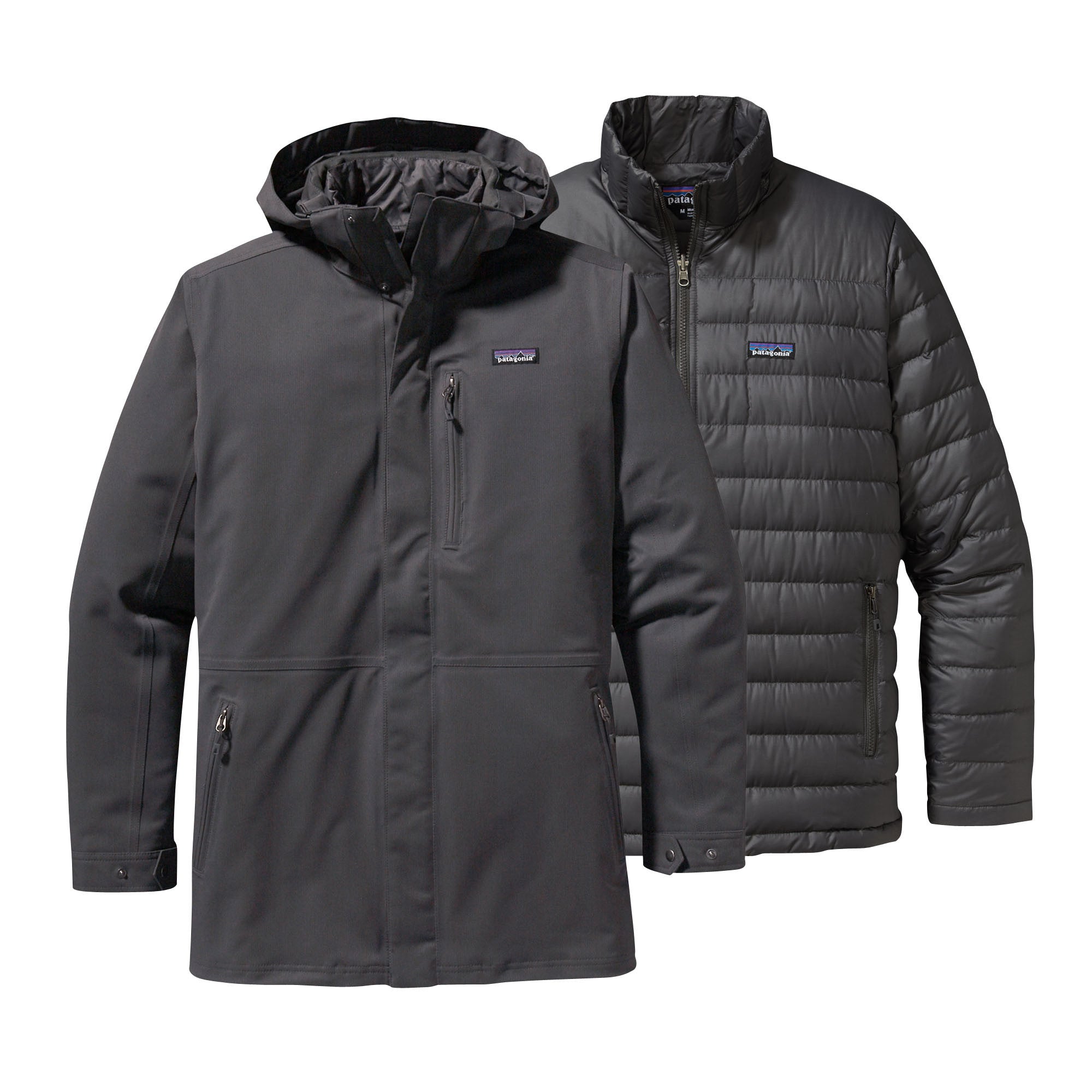 Patagonia 3 in 1 Jacket in charcoal gray in EUC size outlets small.