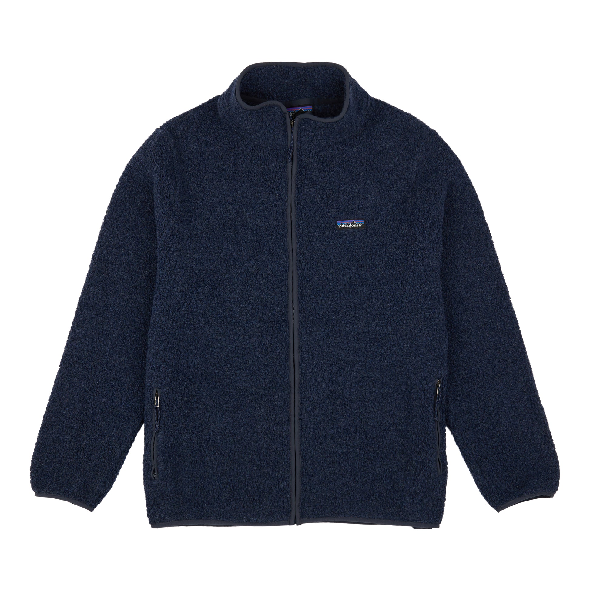 used Patagonia Worn wear-women's Reclaimed Fleece Jacket-Smolder Blue-Blue-22925-XL