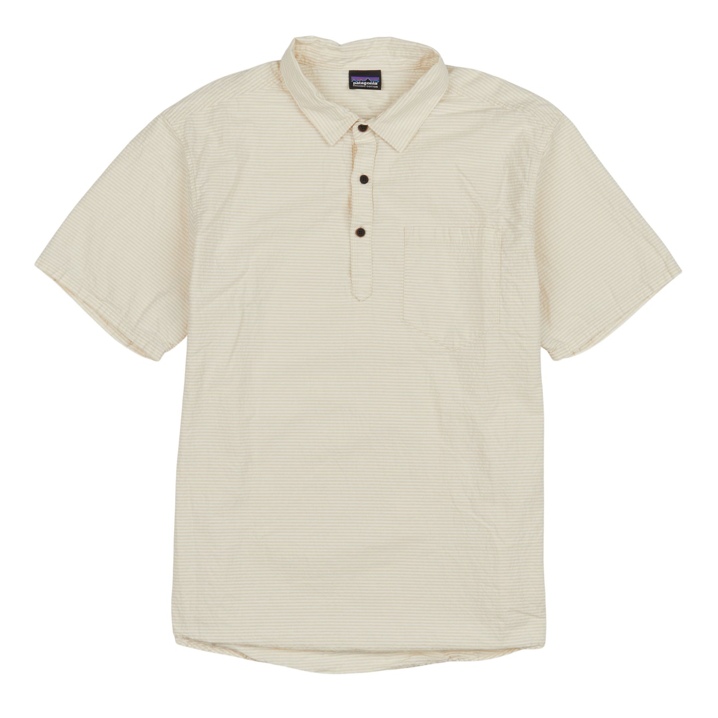 Men's Organic Cotton Seersucker Pullover Shirt