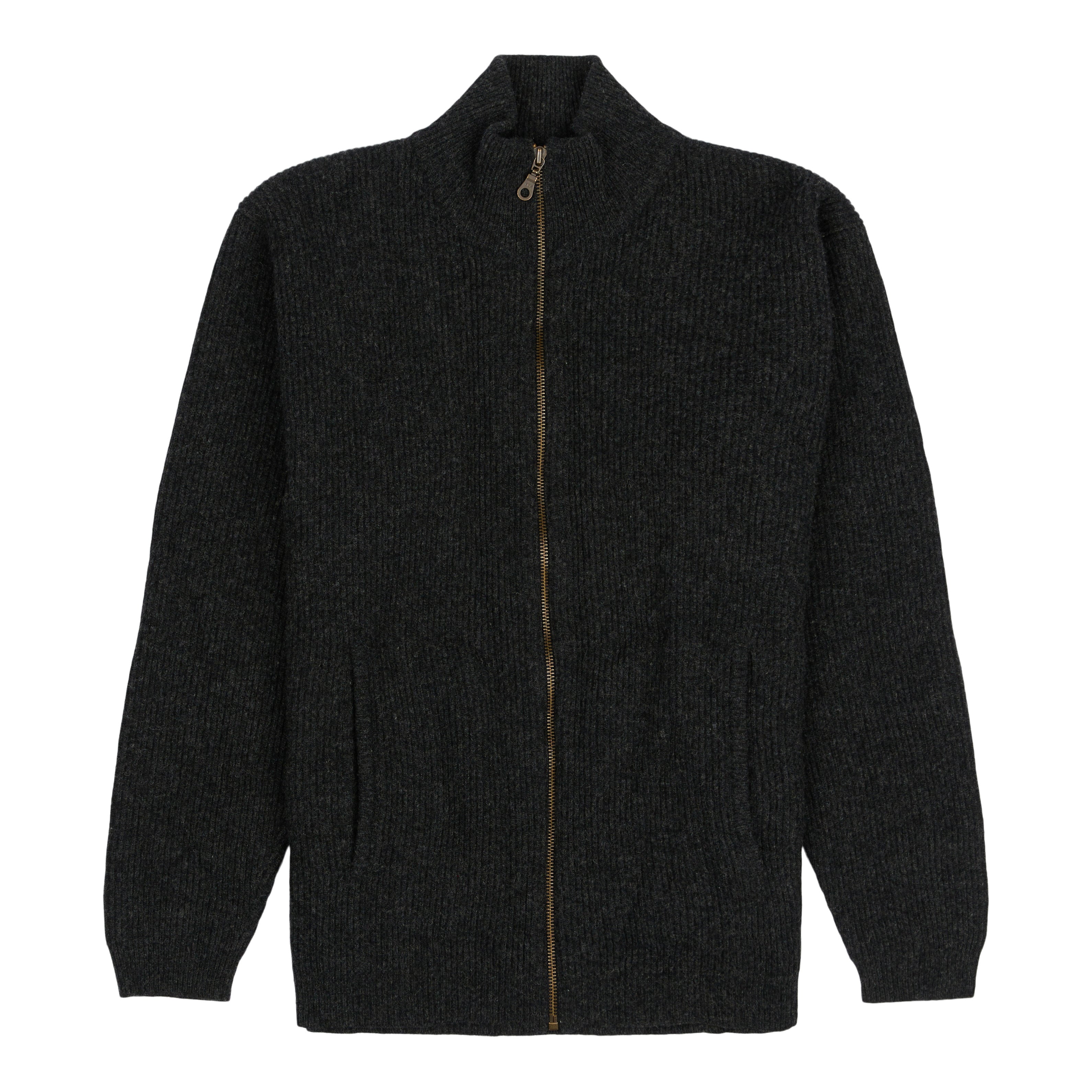 Lambswool shop zip cardigan