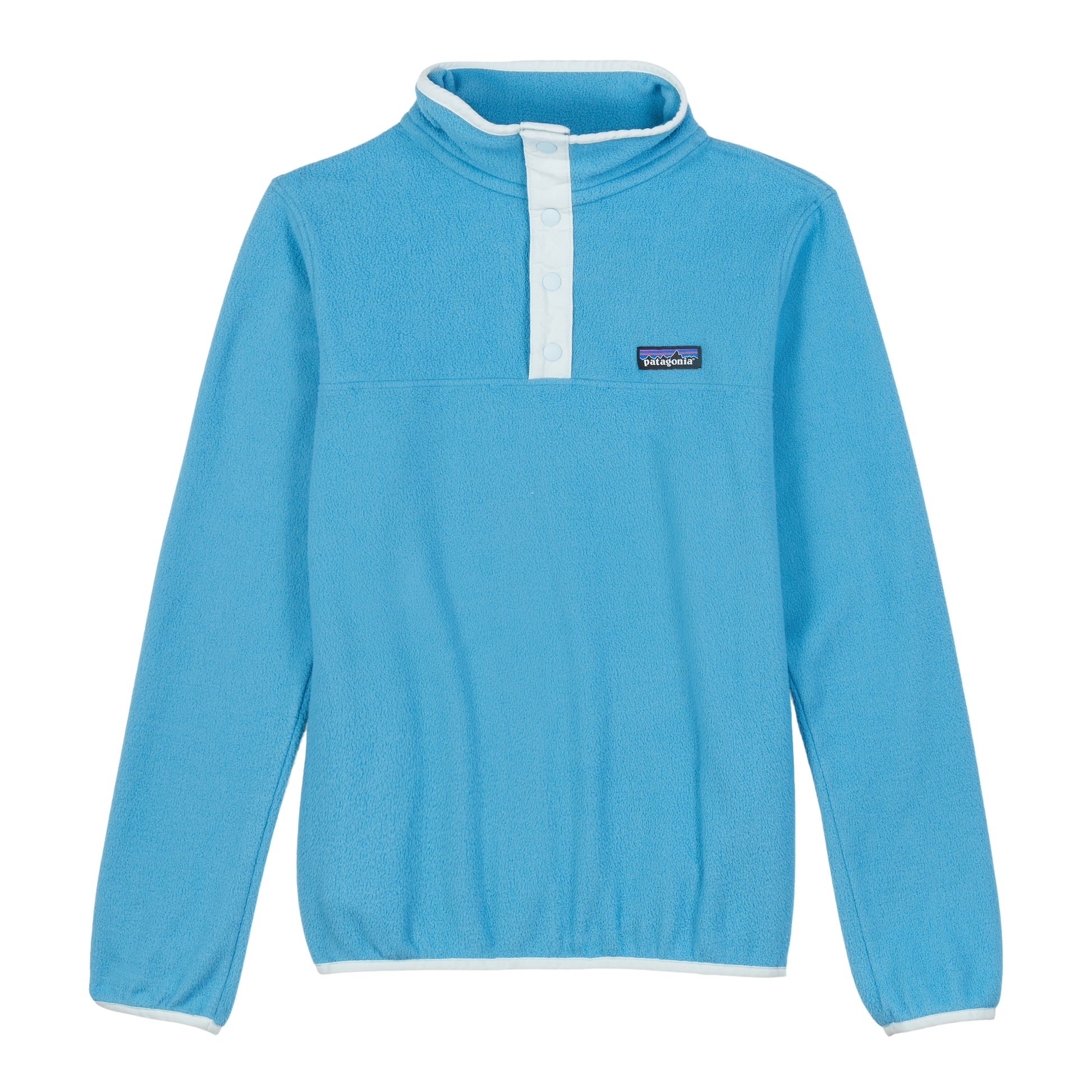Mono B Clothing Surf Spray Fleece Cropped Pullover In Blue