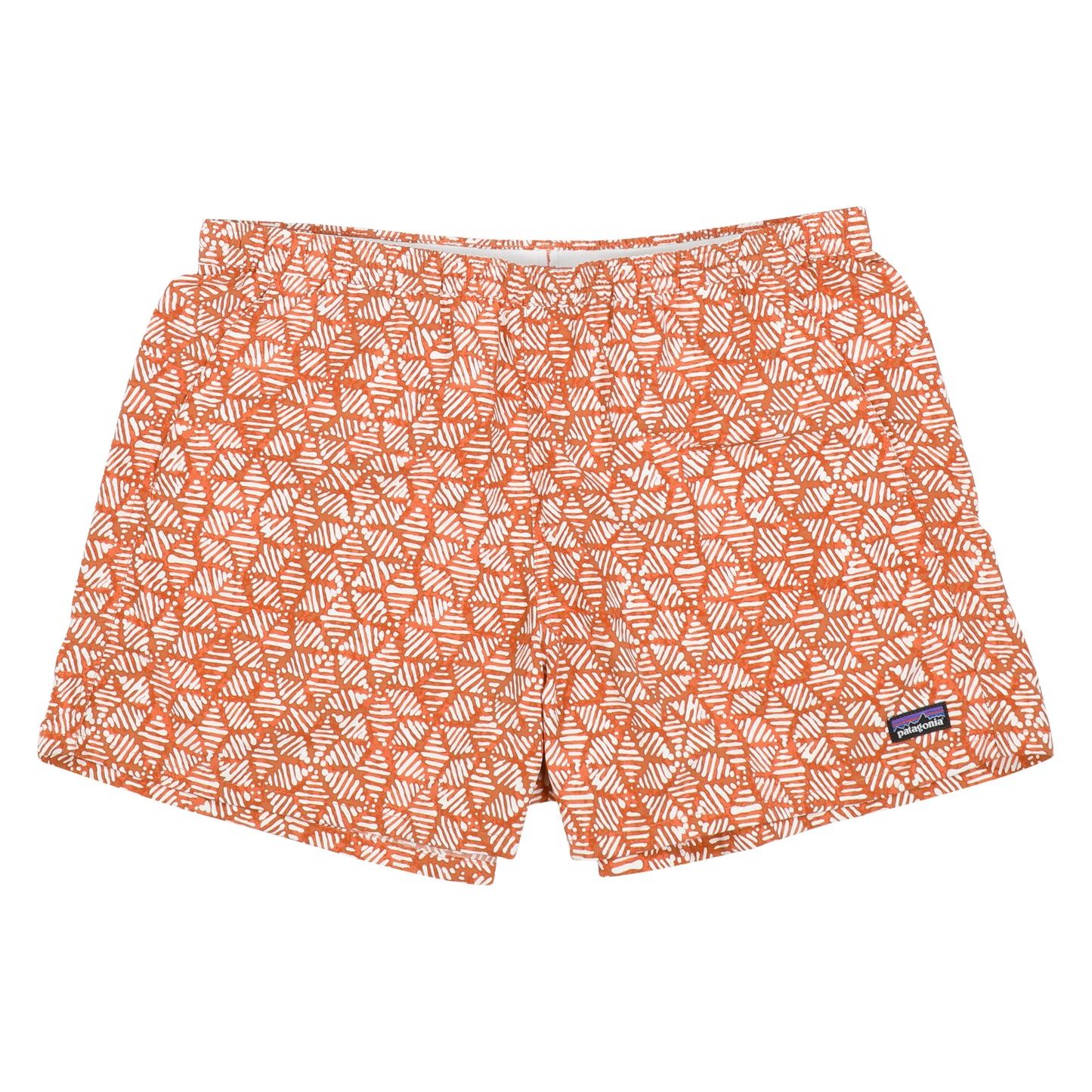 used Patagonia Worn wear-women's Baggies Shorts - 5-Batik Hex: Quartz Coral-Orange-57058-XS