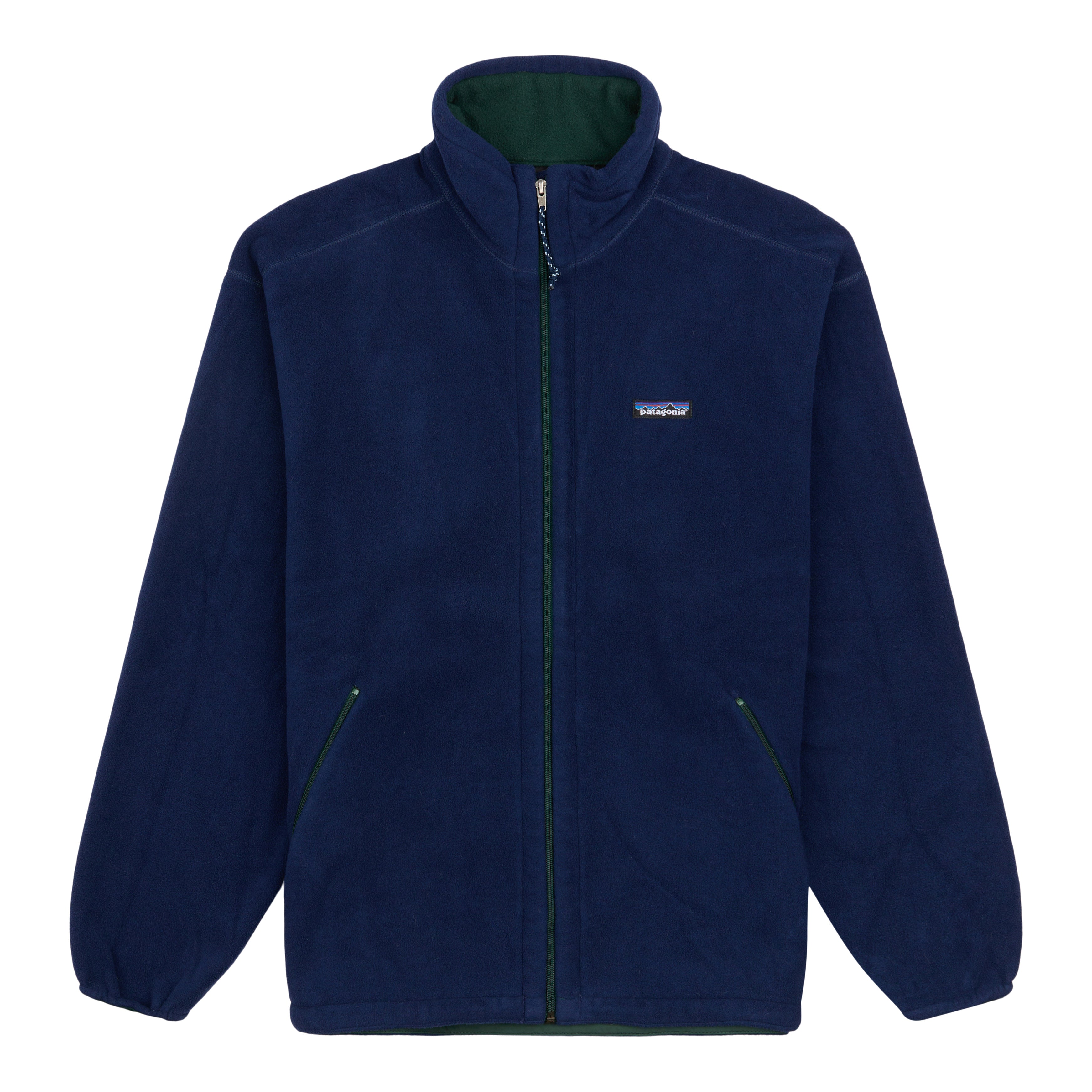 Patagonia worn wear zip up outlets jacket in blue color Size Large